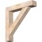 Ekena Millwork Traditional Block Smooth Bracket w/ Offset Brace, Douglas Fir, 7 1/2"W x 40"D x 40"H BKT0806X40X40TRA05SDF - alternate 1
